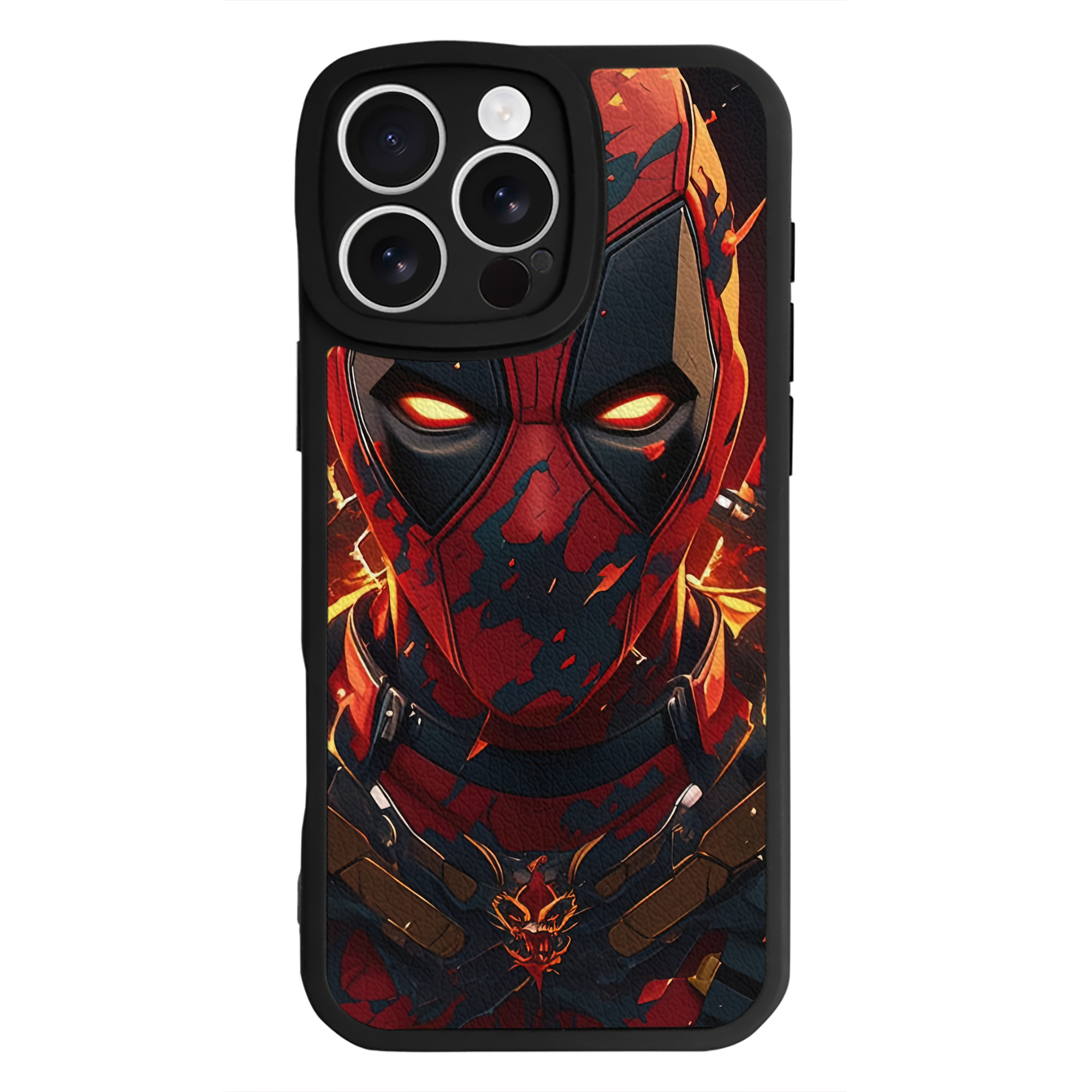 （画像用） Deadpool デッドプール 【iPhone 16シリーズ対応】シリコンスマホケース（レザー調） 材質：シリコン